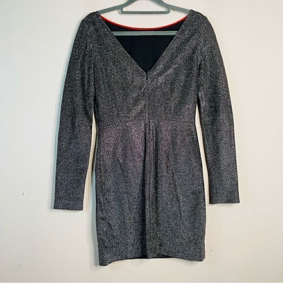 NWT - Diane Von Furstenberg Fitted Metallic Mini Dress - Picture 4 of 6